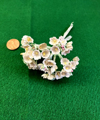 Vintage Bunch of Small Cream Color Velvet Forget-Me-Knots - Korea
