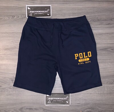 POLO RALPH LAUREN Men's POLO 1967 ATHL. DEPT. Graphic Fleece Sweat Shorts |  eBay