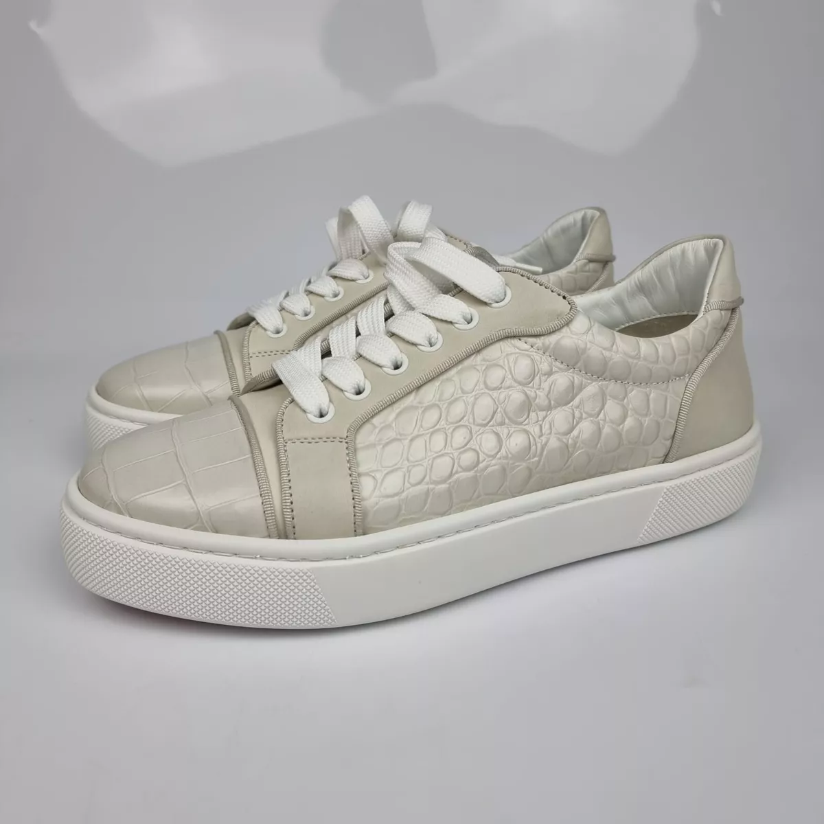 Louboutin crocodile best sale sneakers