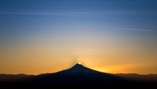 Landscape mountains nature sky sunlight low Custom Gaming Mat Desk