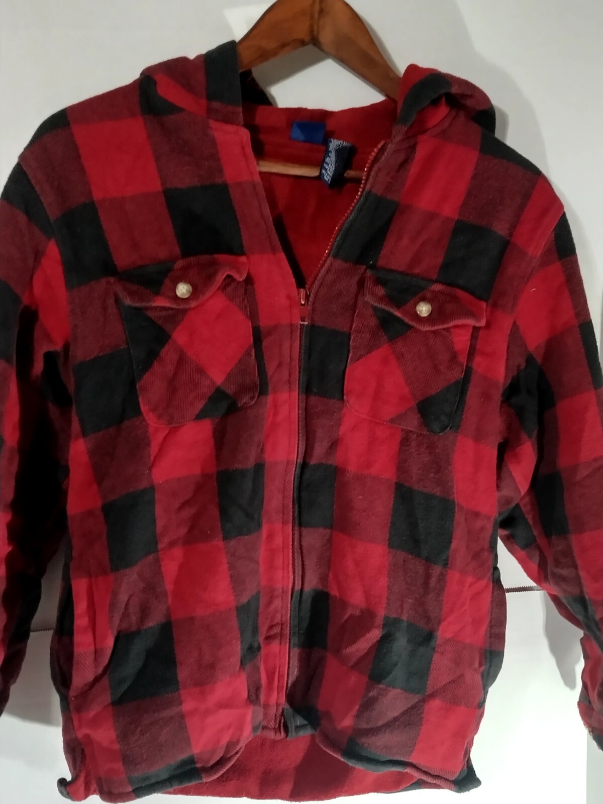 Basic Additions Size 10/12 Insulated Flannel Zip … - image 2
