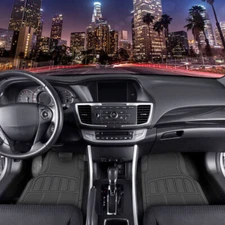 Car Floor Mats Heavy Duty, Choice from Rubber or Carpet Fits Most Car Trucks SUV