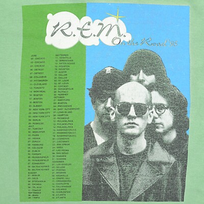 R.E.M. 1995ヴィンテージ　バンドTシャツ 90s 当時もの　Lsize 72061b5801ecd7aa9c4716c160b115
