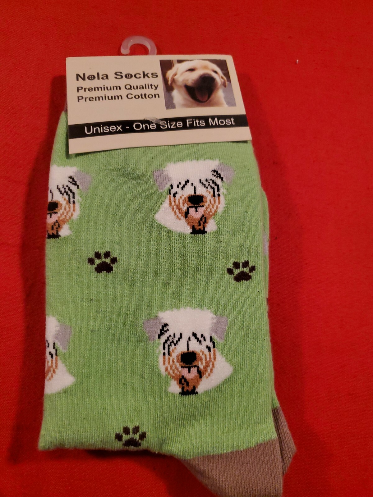 socks SOFT COATED WHEATEN TERRIER DOG print . Buy 1 Get 1 Free