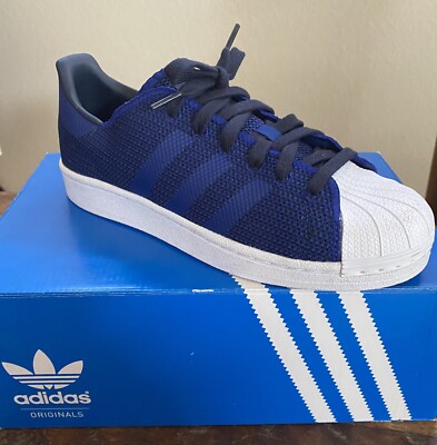 NEW Big Kid's Adidas Superstar Bounce J Navy/Navy/White (BA7787) - Sz. 5