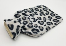 2 Pack Hot Water Bottle With Fleece Cover Large Natural Rubber Winter 2 Litres