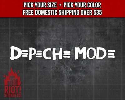 Depeche Mode Decal for Car Band Logo Sticker for Laptop Alt Rock