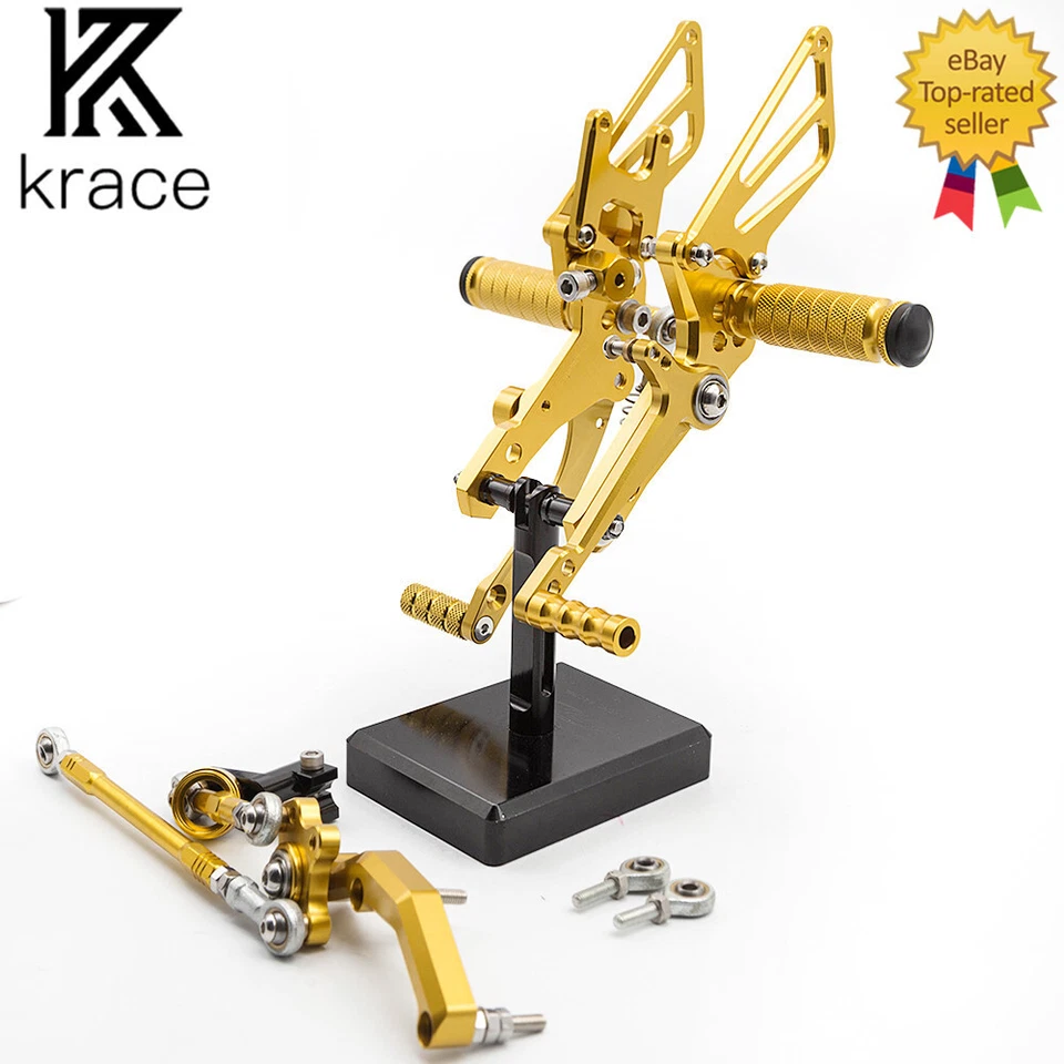 Juego trasero CNC estriberas reposapiés pedales clavija GP para KTM 690 Duke 2012-2019 2015 2018 Foto 4 de 4