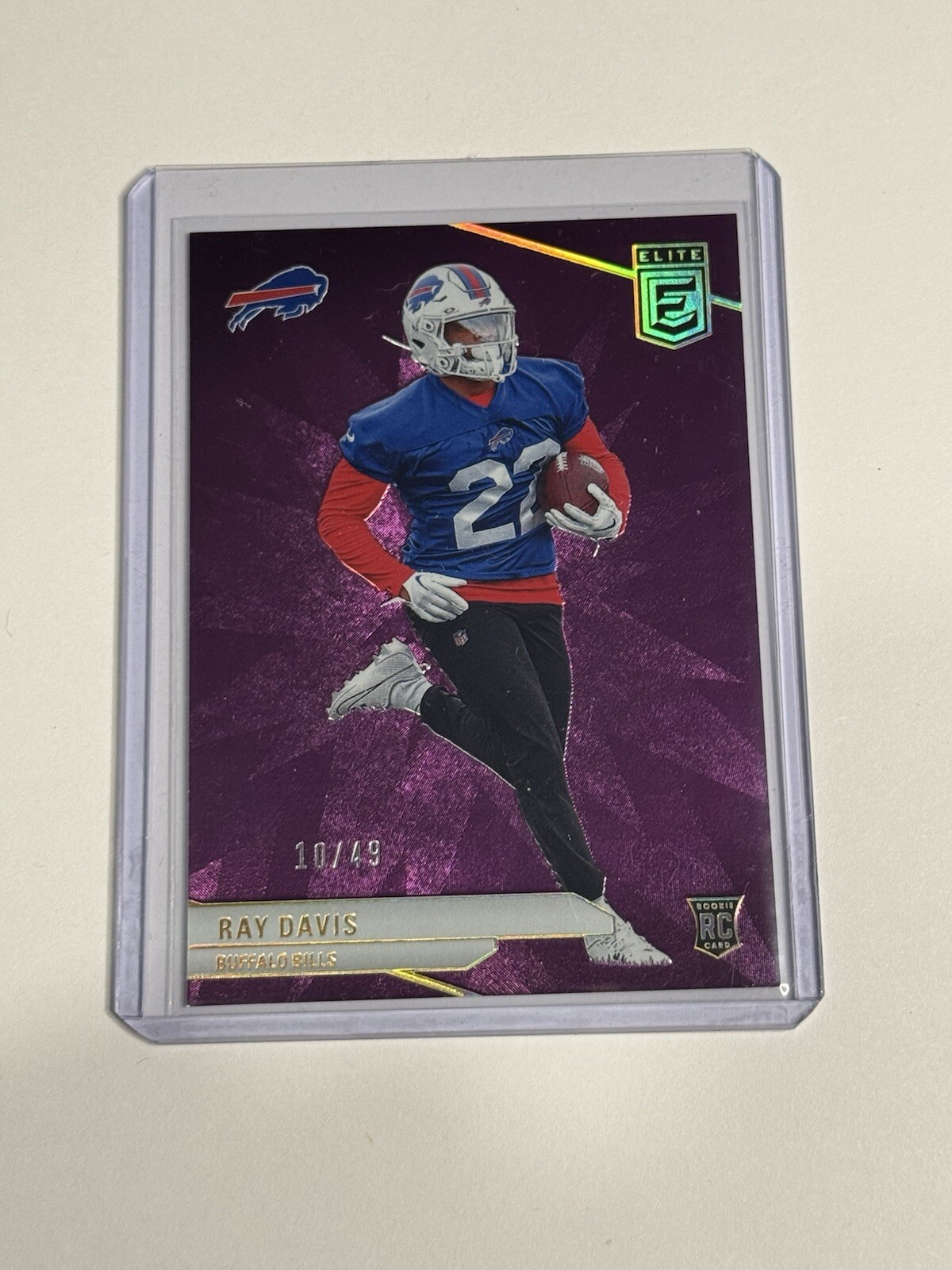 2024 Donruss Elite #154 Ray Davis Purple Rookie 10/49 MS