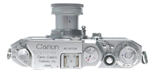 Canon II-S2 rangefinder camera 50mm f3.5 lens vintage 35mm film rare RED X - Afbeelding 1 van 12