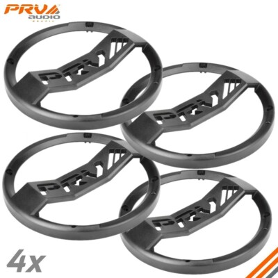4x PRV Audio 6GRILL-POLY 6.5'' Inch Plastic Speakers Grill Cover Protector Black