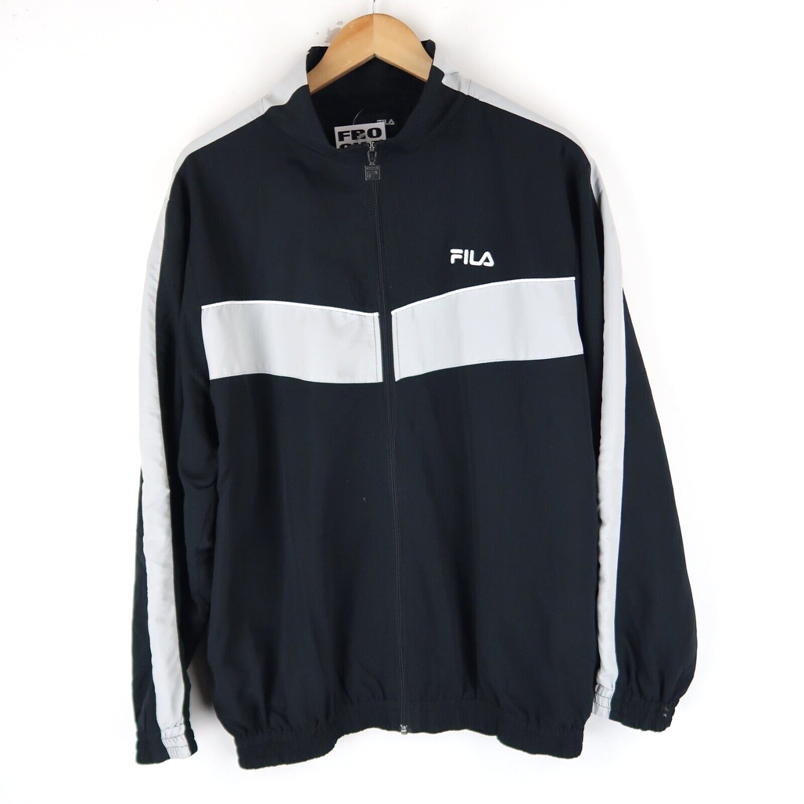 Fila Vintage Y2K Track Top Giacca con Zip TG L (T3475)