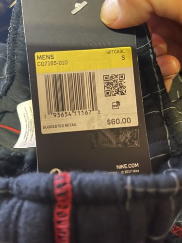 🔥BRAND NEW🔥 Nike NSW Story Swoosh Club Jogger Sweatpant Men CQ7165-010 Size S - Picture 5 of 7