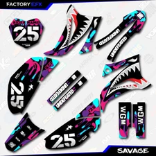 Nebula Savage Camo Racing Graphics Kit fits 08-24 YAMAHA TTR125 TTR 125 decal