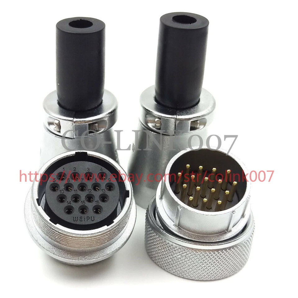 WEIPU WS28 16Pin Connector, High Voltage Industrial Connector 10A LED Plug - Image 4 of 4