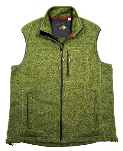 Orvis Classic Fit Sweater Vest sz L 