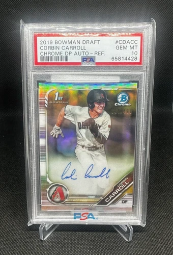 2019 Bowman Draft - Chrome Draft Pick AutoCorbin Carroll #CDA-CC Refractor /499