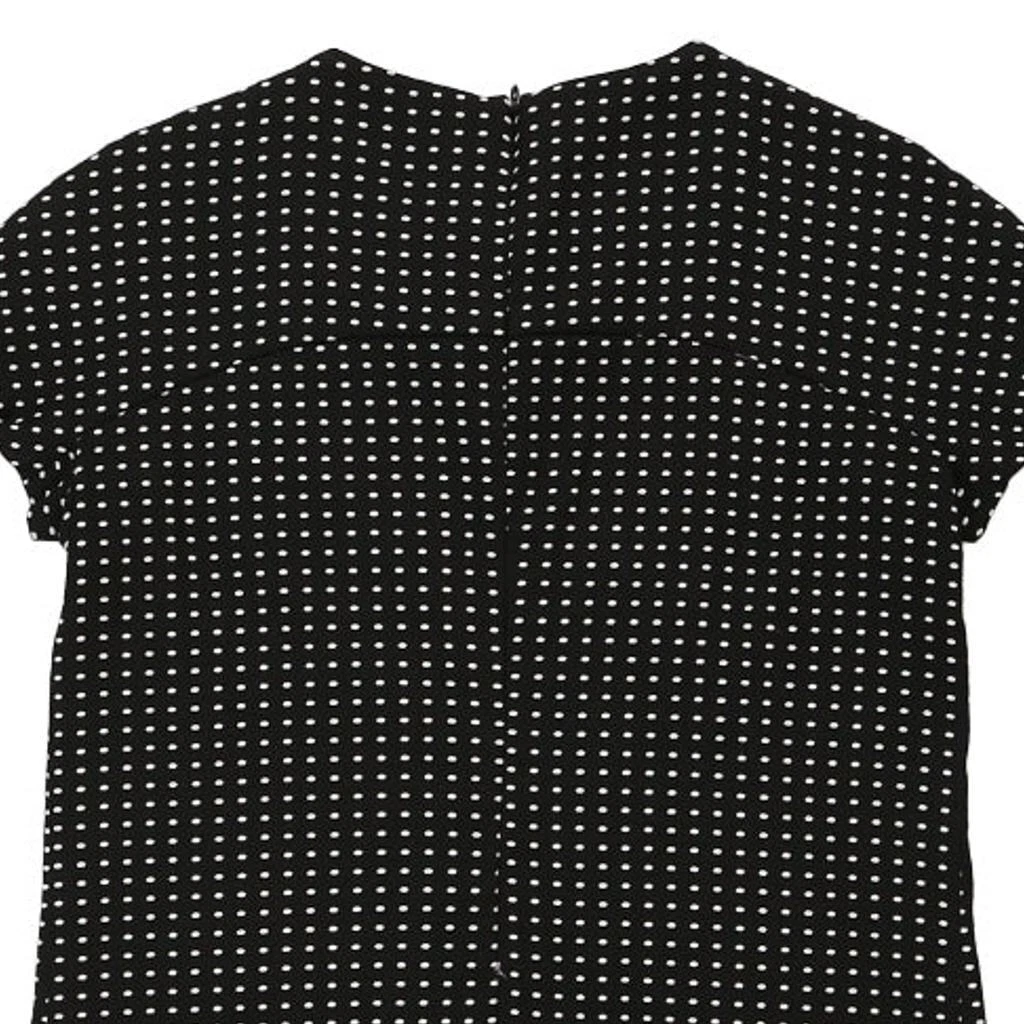Abito midi Moschino a pois economico e chic grande cotone bianco e nero