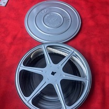 VINTAGE S. Herer EZ Grip 8mm movie reel w/ DAVENPORT PHOTO SHOP METAL CASE
