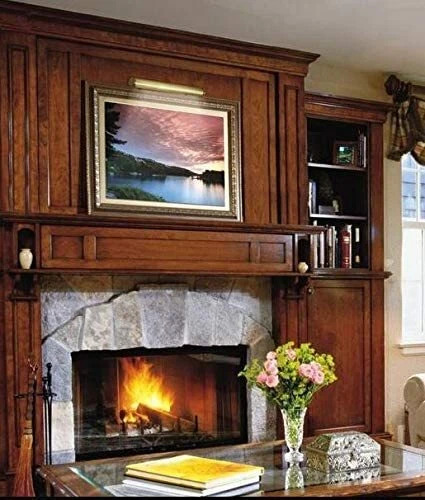 Lámpara de imagen de 14 pulgadas 14" delgada con acabado de latón pulido Foto 2 de 2