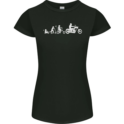 Evolution Motorrad Biker Damen Petite Schnitt Maglietta