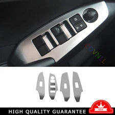 Fit For Mazda 3 Axela 2014-2019 Silver ABS Glass Window Lifting Panel Decor 4PCS
