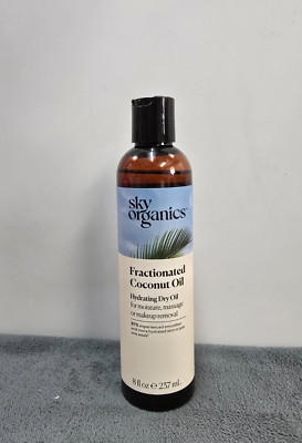 Sky Organics, 100% Pure Fractionated Coconut Oil, 8 fl oz (236 ml)