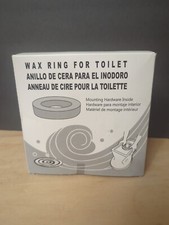 Standard Toilet Wax Ring W/Mounting Hardware NEW In Box