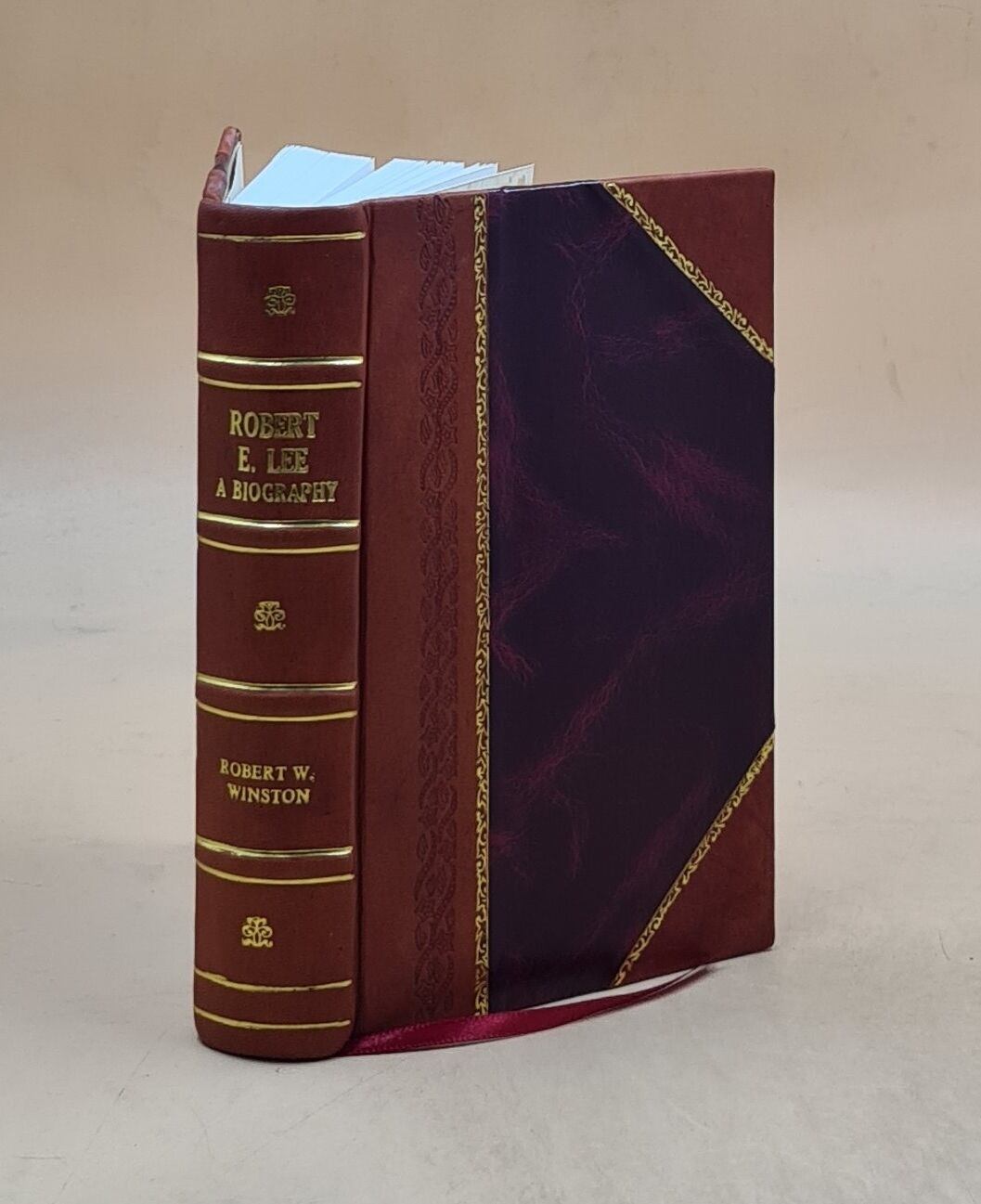 Robert E. Lee Biography 1934 Leather Bound Edition by Robert W. Winston