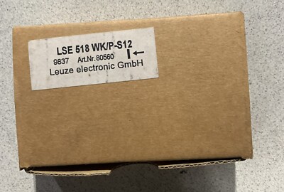 LEUZE SENSOR LSE 518 WK/P-S12 80560-NIB