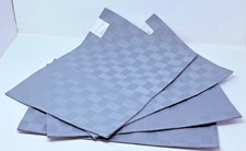 REFLECTIONS Cloth Fabric Placemats Set of 4 Blue Microfiber Spill Proof - NEW