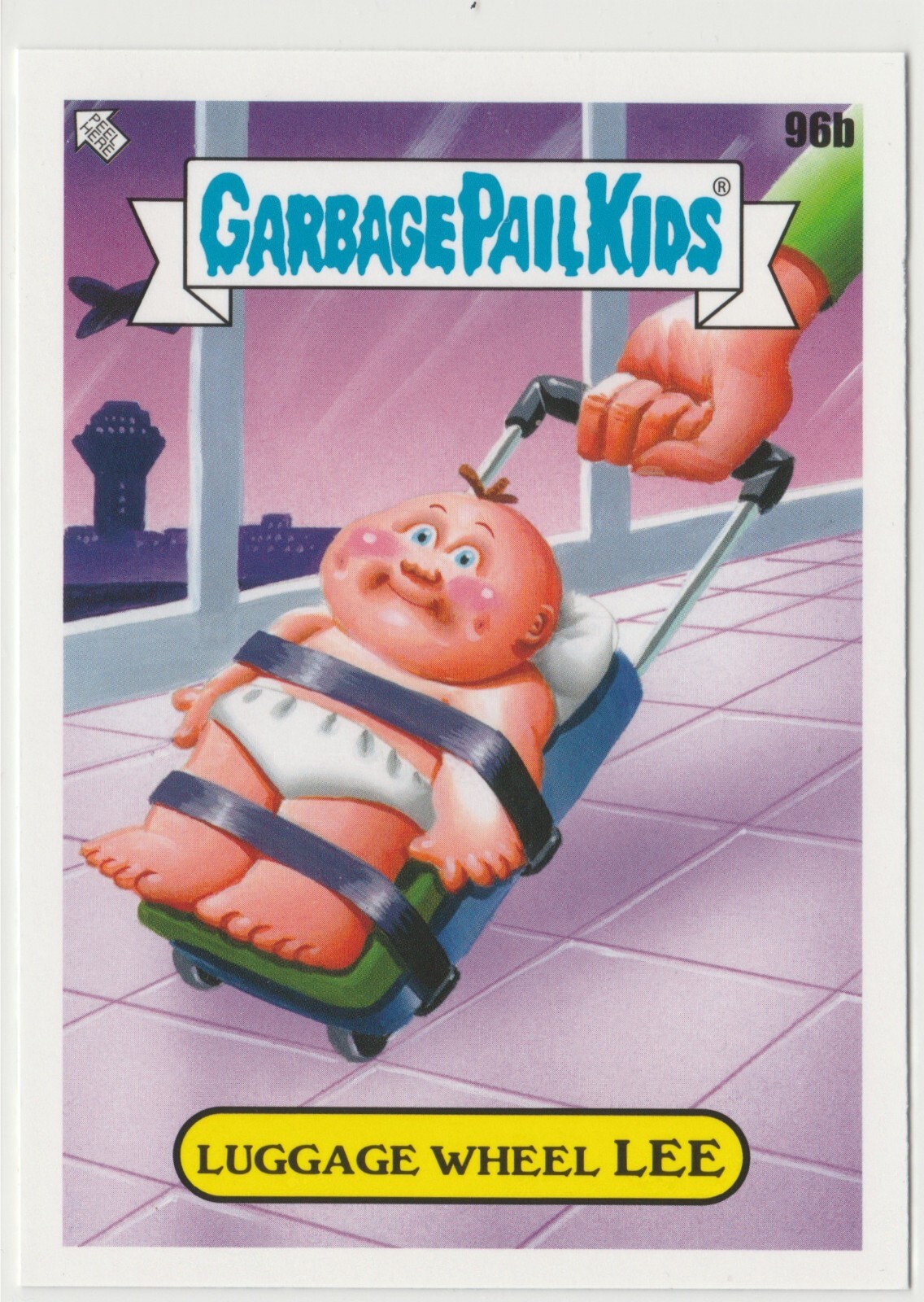 Vintage Garbage Pail Kids GPK 2021 Luggage Wheel Lee #96b Vacation Sticker-image