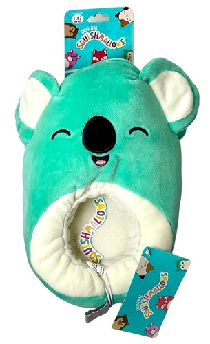 Original Squishmallows Teal Green Kevin Koala Slippers Fun Plush Kids Size 11-12 - Afbeelding 1 van 1