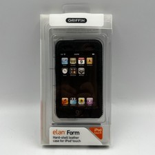 Griffin Elan Form Leather Case for iPod Touch Black Hard Shell 1st Gen NEW