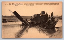 WWI Zeebrugge L Intrépide Iphigénie Shipwrecks Postcard J. Revyn 1914-18