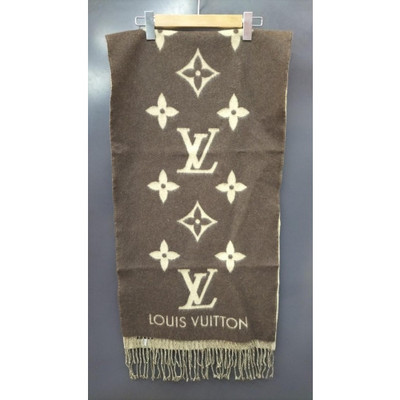 LOUIS VUITTON Monogram Cashmere Scarf Brown Regular price