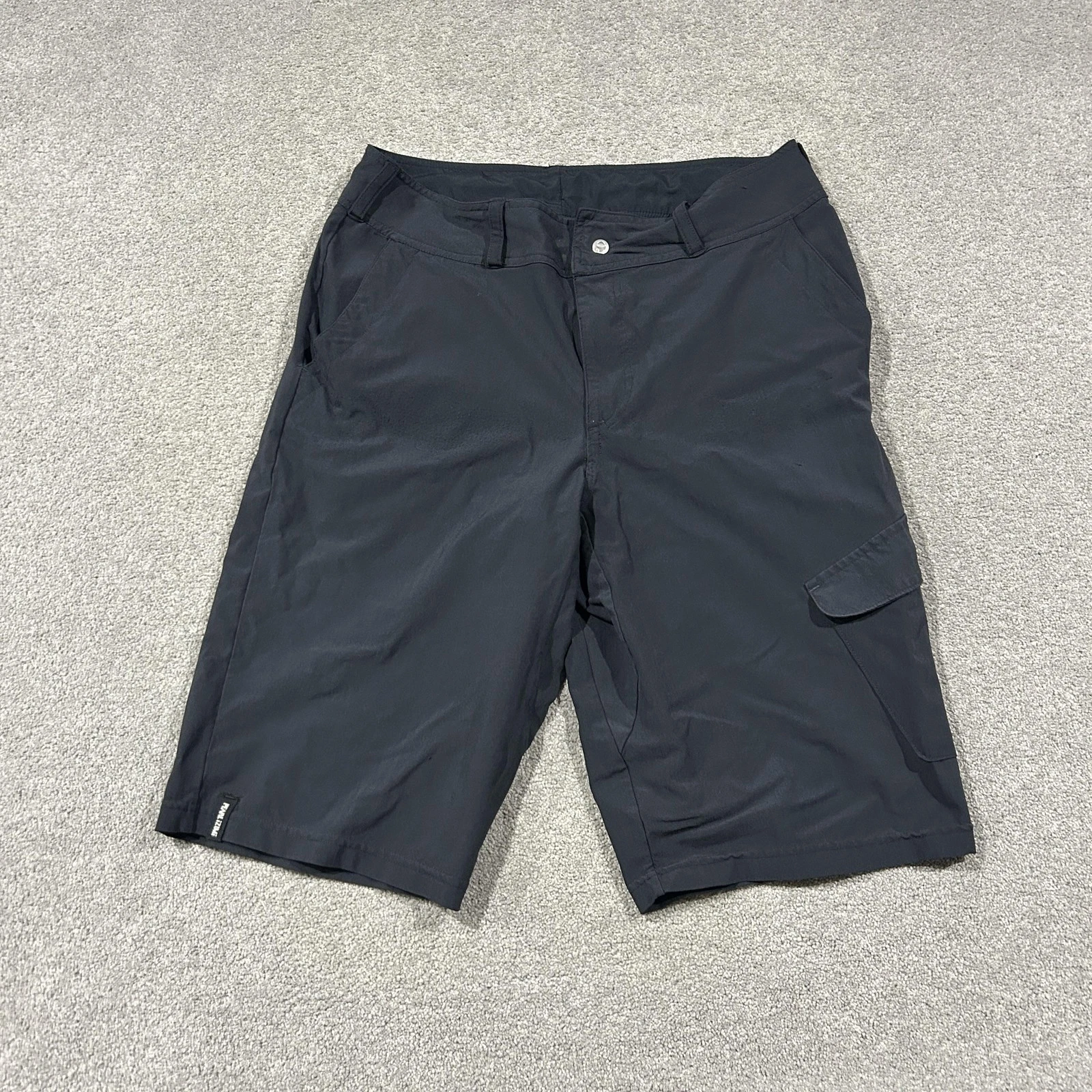 Pearl Izumi Shorts Mens 36 Black Cargo Zip Fly Quick Dry Stretch Summer Casual