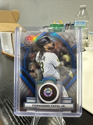 2026 Topps Tribute Fernando Tatis Jr. Stamp of Approval Jersey Blue #/150 Padres