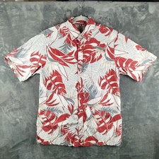 Avanti Hawaiian Shirt Mens Medium Made In Hawaii Floral All Over Print
