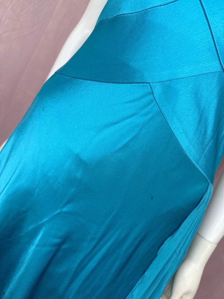 Vestido midi asimétrico de hadas azul de colección años 90 Y2K Cache para mujer talla 8 caprichoso Foto 4 de 4
