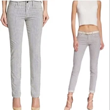 Joes Jeans Weekender Linen Cotton Blend Striped Pants 28