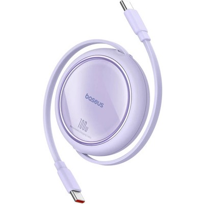 Kabel Baseus USB-C auf USB-C 100W, 1m Verlängerungskabel Schnellkabel Violett