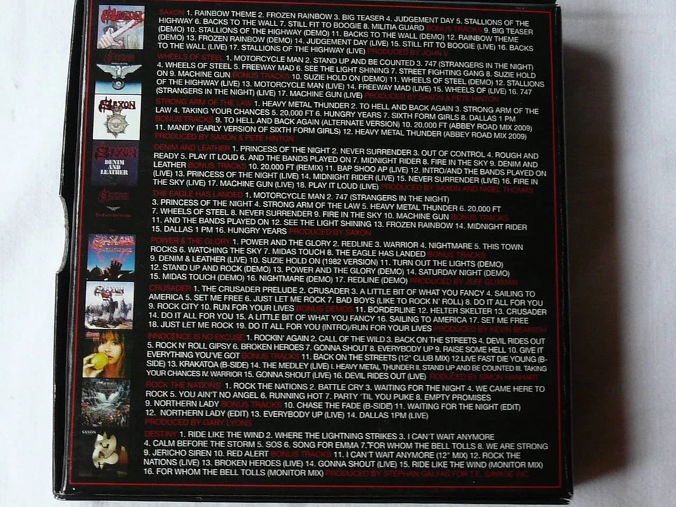 SAXON``The Complete Albums 1979-1988´´10 CD Box mit 71 !!! Bonustracks - Bild 3 von 4