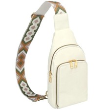 Trendy Small Sling Bag for Women Leather Fanny Packs Chest Crossbody Cell Bag...