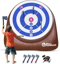 Games  - Bull Hawker   Giant Axe Darts with 15 Games  Axe Throwing Game for B