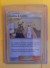 Pokemon Cynthia & Caitlin 189/236 - SM Cosmic Eclipse - Expanded GLC