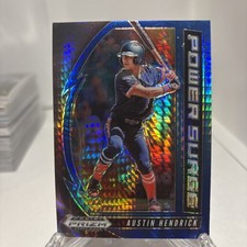 2020 Panini Prizm Draft Picks - Power Surge Austin Hendrick #PDP167 Blue &...