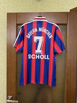 Bayern Munchen 1995 1997 Home Adidas Football Shirt Soccer Jersey Scholl #7 Sz S