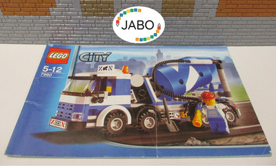 ( OK O2/1) Lego Bauanleitung Town City 7990 Cement Mixer