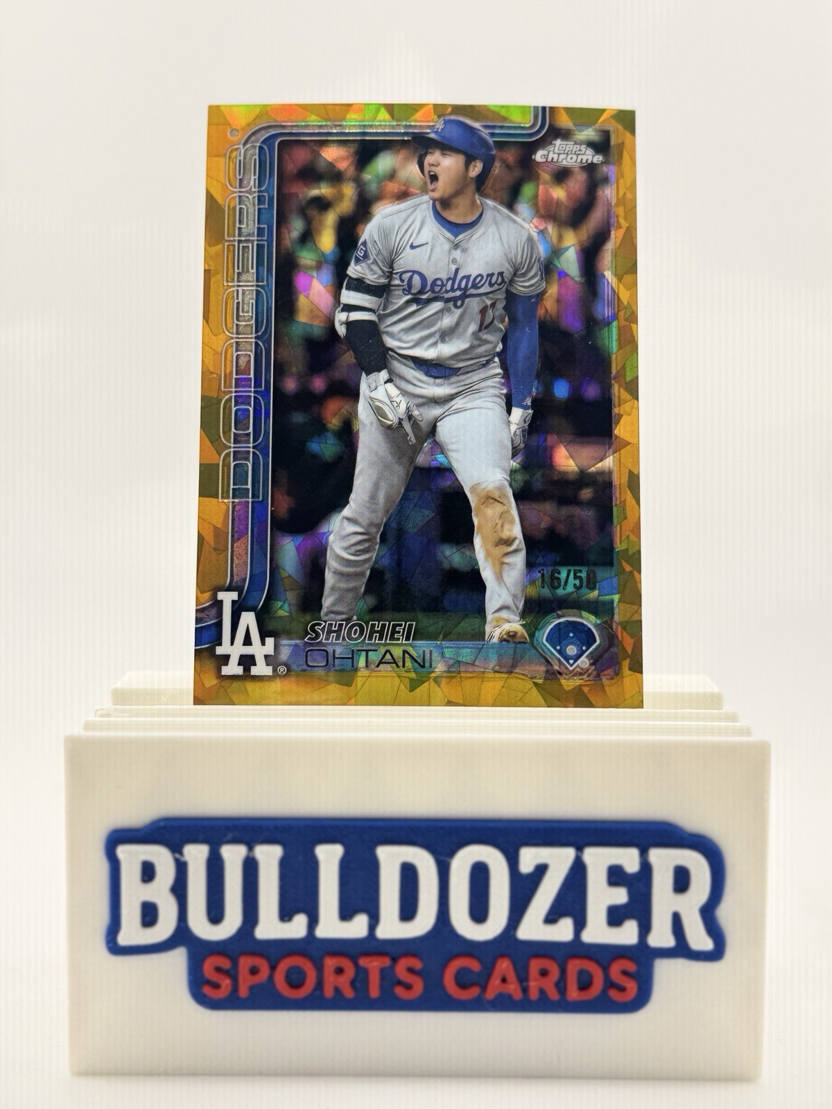 2025 Topps Chrome Sapphire Dodgers Shohei Ohtani Gold Image Variation /50